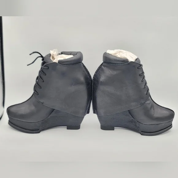 Leon Max Black Leather Boots Axis Size 8.5 NEW #1568 - Picture 12 of 16